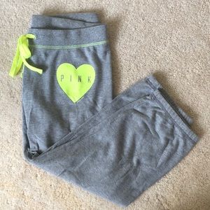 VS PINK Crop Sweatpants